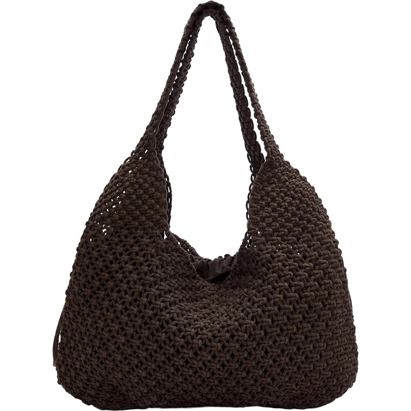 Pull&Bear Shopper tmavohnedá 65891432