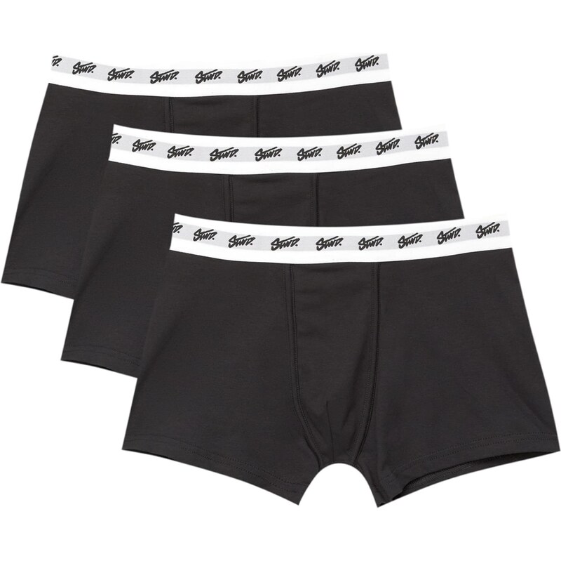 Pull&Bear Boxerky čierna / biela 65284135