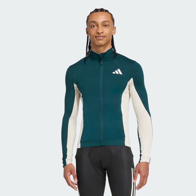 Adidas Cyklistický dres Tempo sdlhými rukávmi a3prúžkami 65283770