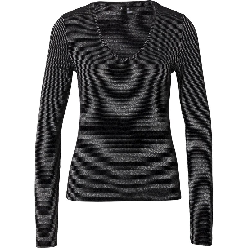 VERO MODA Tričko VMLAVA čierna / strieborná 65891364