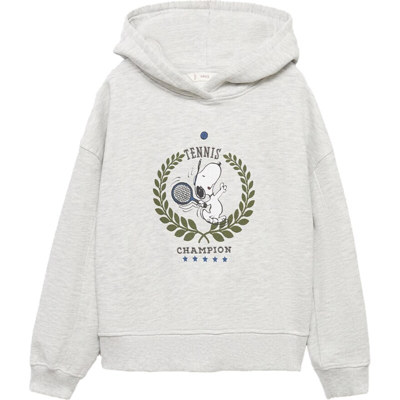 MANGO KIDS Mikina Sychamp sivá / zelená / čierna / biela 65494371