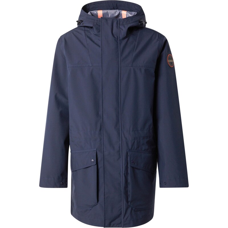 NAPAPIJRI Prechodná bunda PILLOZ námornícka modrá / oranžová / čierna 65663163