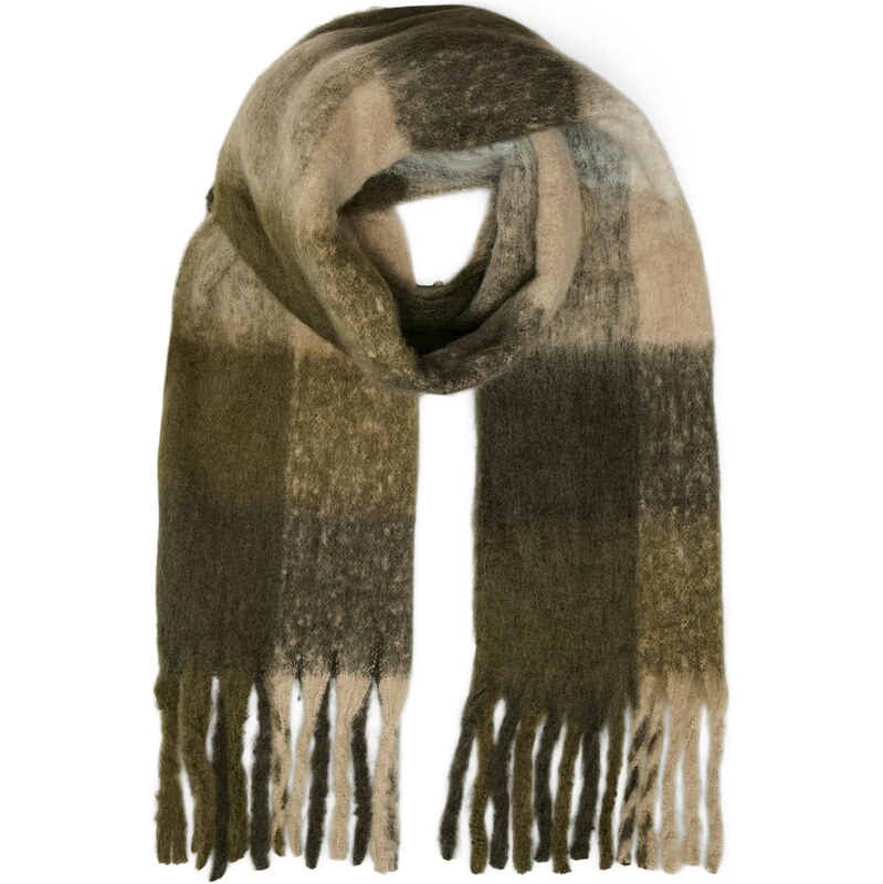VERO MODA Šál VMIVY krémová / piesková / olivová 61561289