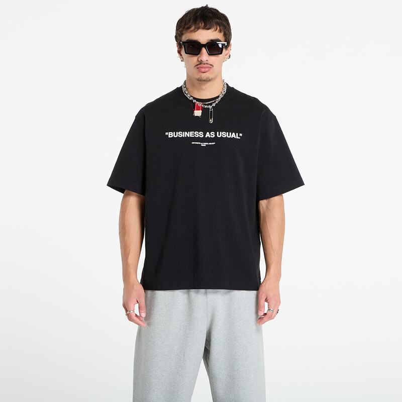 Tričko Off-White Business Quote Skate S/S Tee Black/ White XXL 65285048