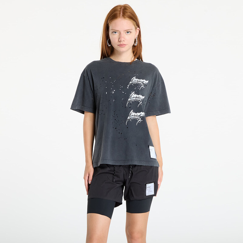 Tričko Satisfy MothTech T-Shirt UNISEX Aged Black XS 65285062