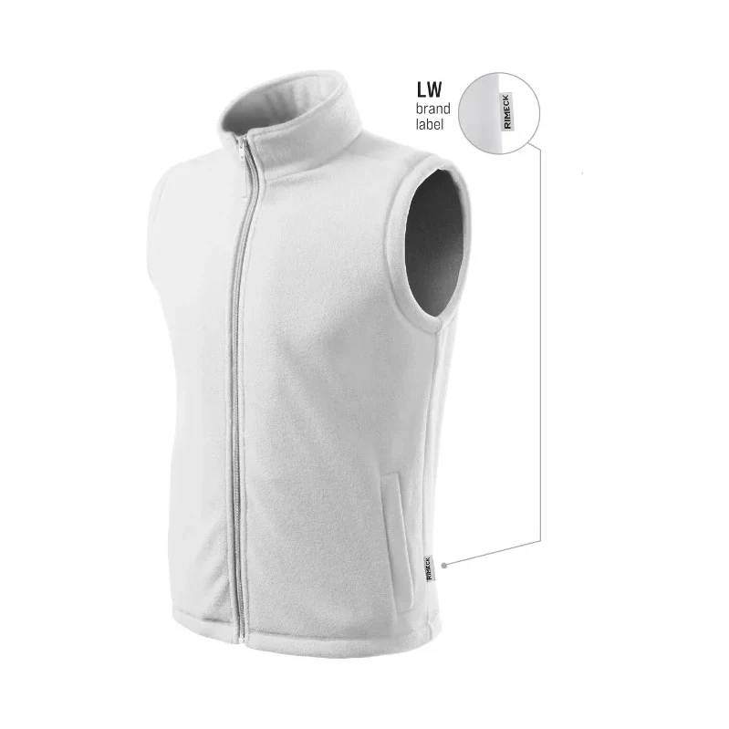 MALFINI, a.s. Next fleecová vesta unisex biela 00 (štítok značky) 66083991