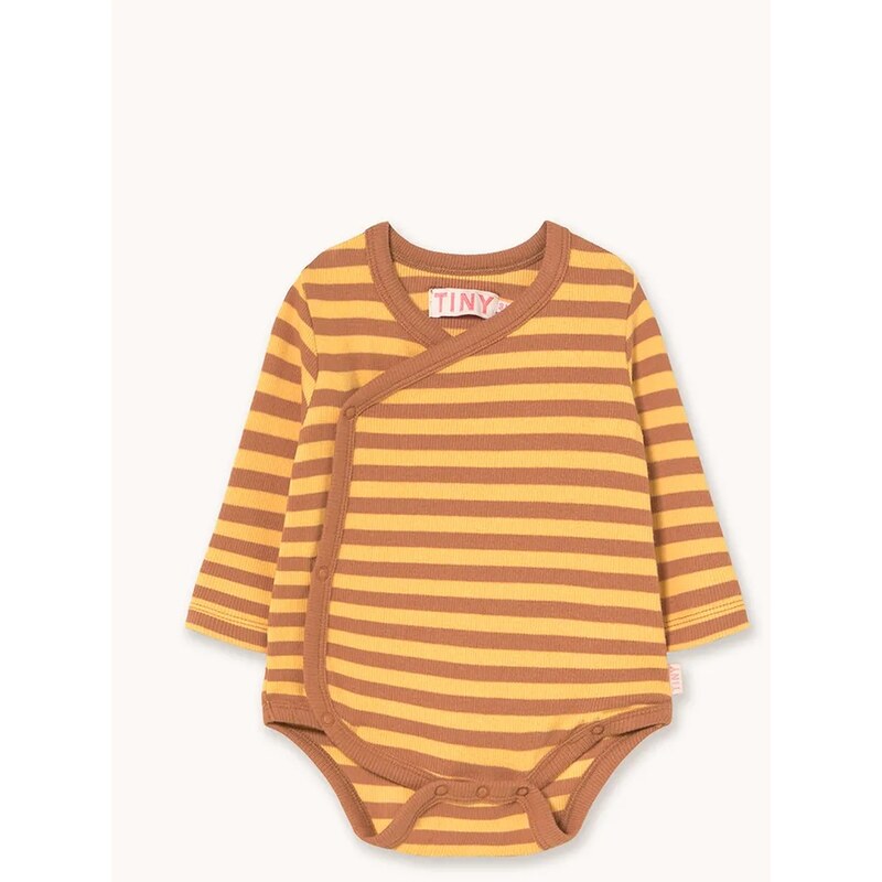 Body pre bábätká Tinycottons STRIPES RIB CROSSED BODY 65285773