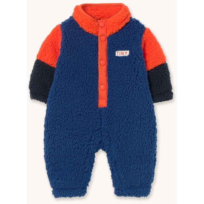 Overal pre bábätká Tinycottons COLOR BLOCK POLAR SHERPA ONE-PIECE 65285769