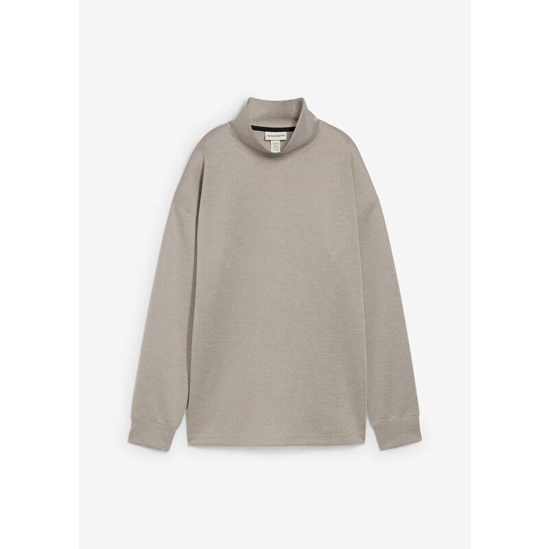 bonprix Mikina so stojačikom, farba šedá 65670374