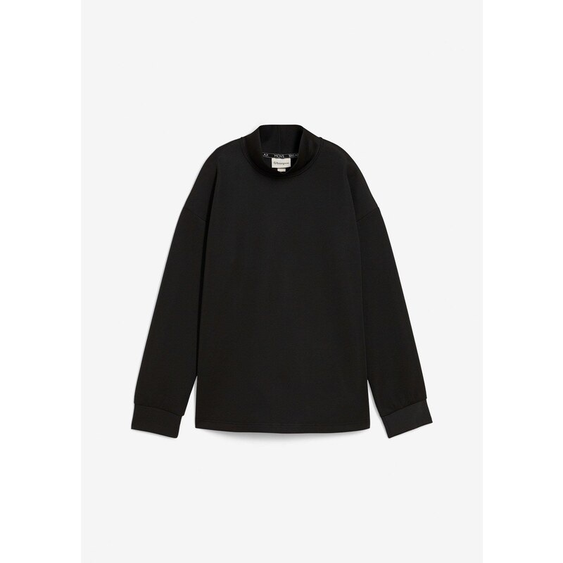 bonprix Mikina so stojačikom, farba čierna 65262438