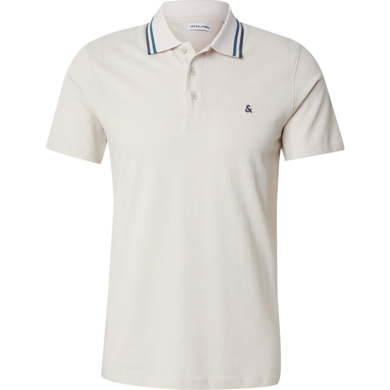 JACK & JONES Tričko JWHPAULOS krémová / zafírová 65905187