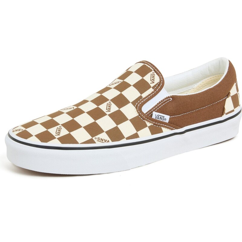 VANS Slip-on obuv Classic svetlohnedá / biela 65792596