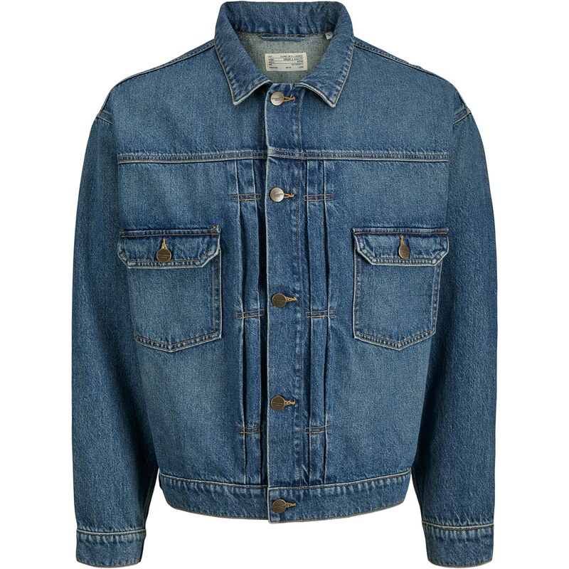 JACK & JONES Prechodná bunda JJIMiles modrá denim 65656133