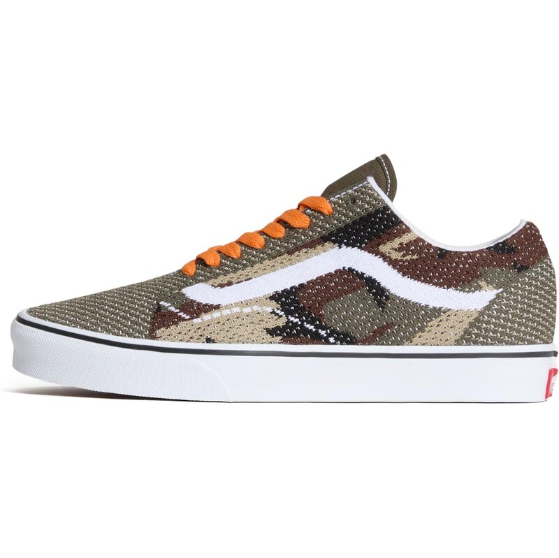 VANS Nízke tenisky Old Skool Ek hnedá / zelená / čierna / biela 65658487