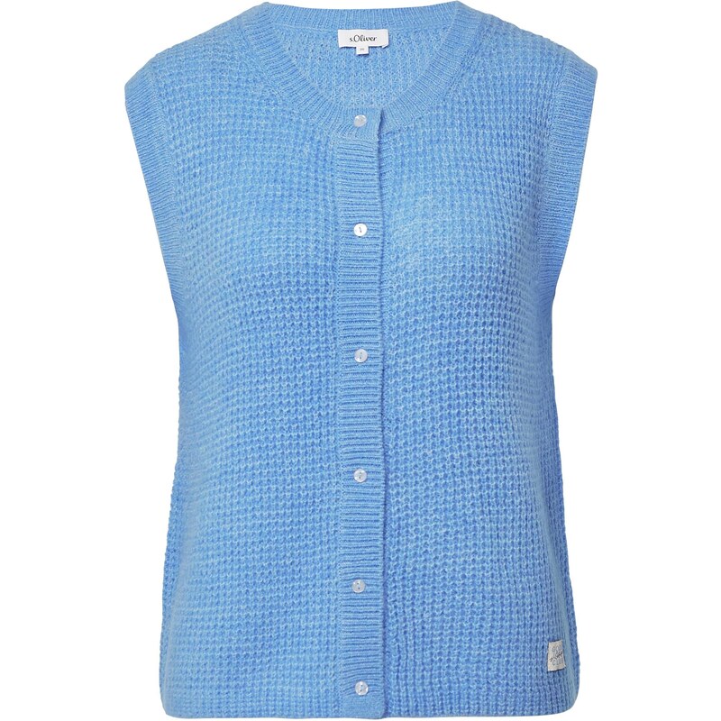 s.Oliver Pletená vesta azúrová 65660798