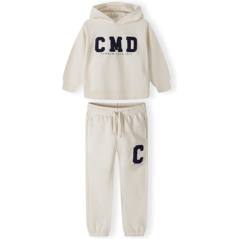 MINOTI Joggingová súprava čierna / biela ako vlna 65661100