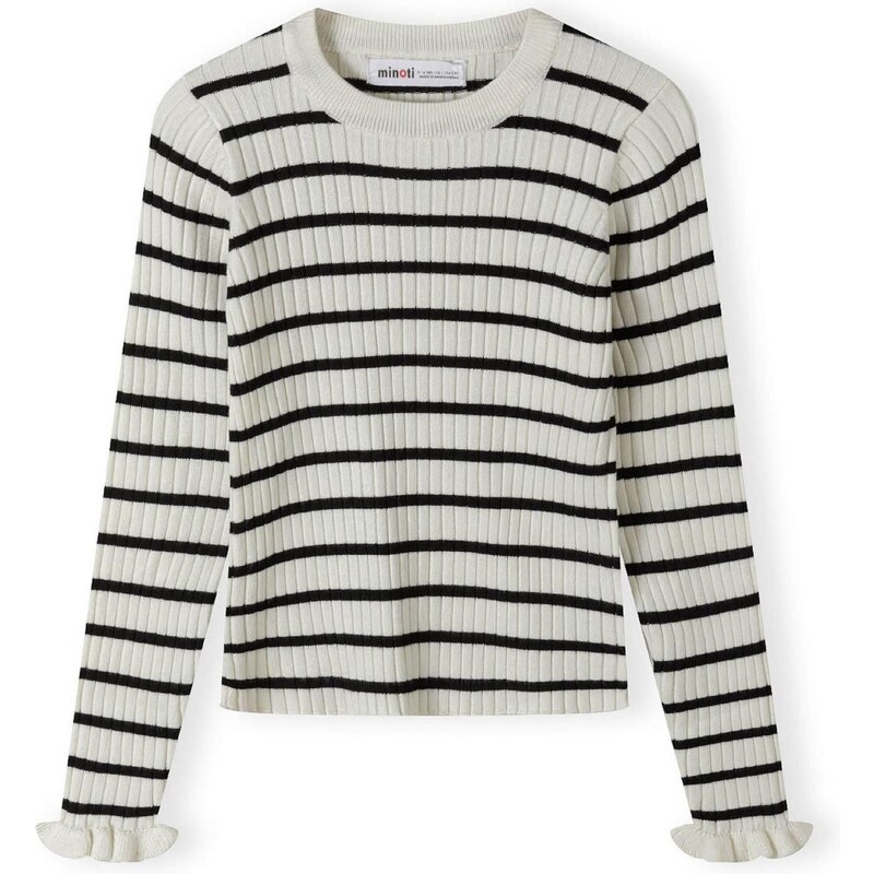 MINOTI Sveter čierna / biela ako vlna 65661112
