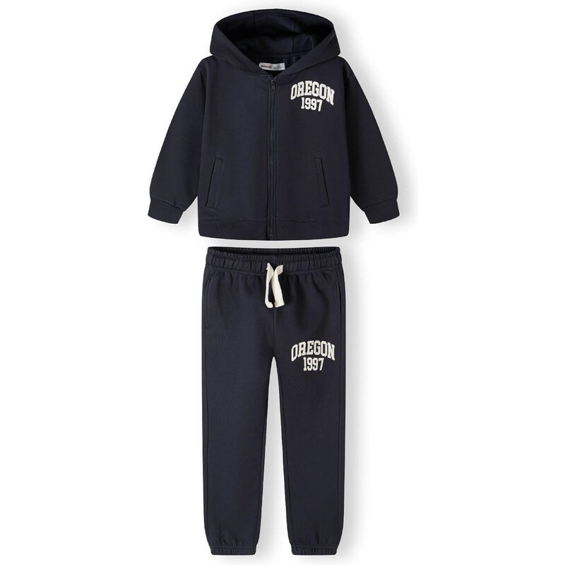 MINOTI Joggingová súprava tmavomodrá / biela 65661124