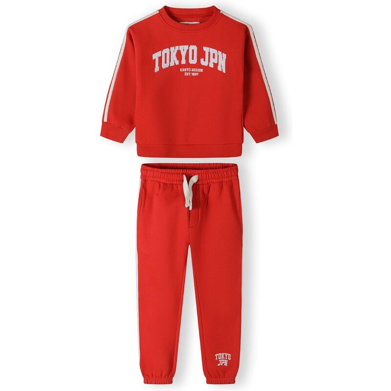 MINOTI Joggingová súprava červená / biela 65661129