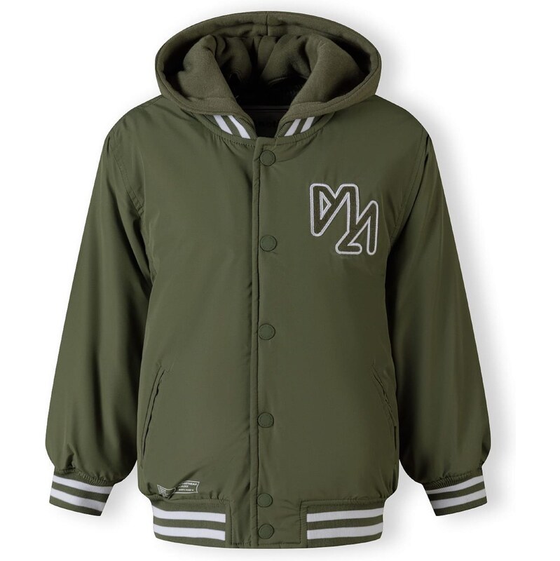 MINOTI Prechodná bunda tmavozelená / biela 65661128