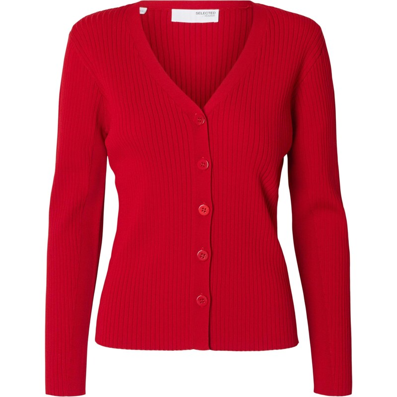 SELECTED Kardigán SLFCarly červená 65286939
