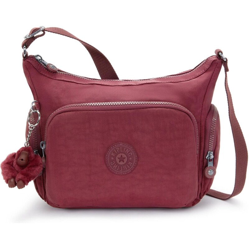 KIPLING Taška cez rameno gabb s vínovo červená 65655564