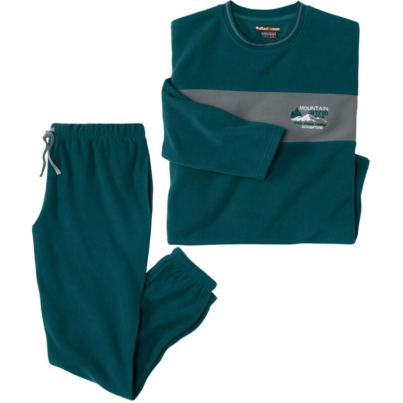Mikroflísové pyžamo Mountain Atlas For Men Zelená 65286646