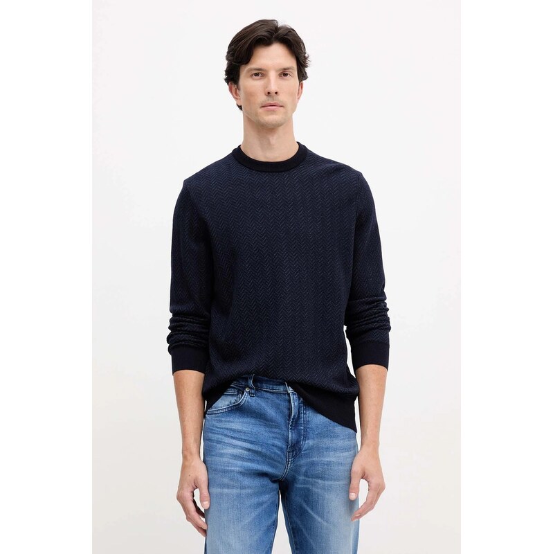 Sveter s prímesou vlny BOSS H-Habito 65294639