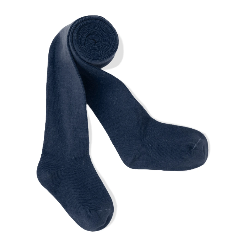 Detské jednofarebné pančuchy WOLA NAVY MODRÉ 65307706