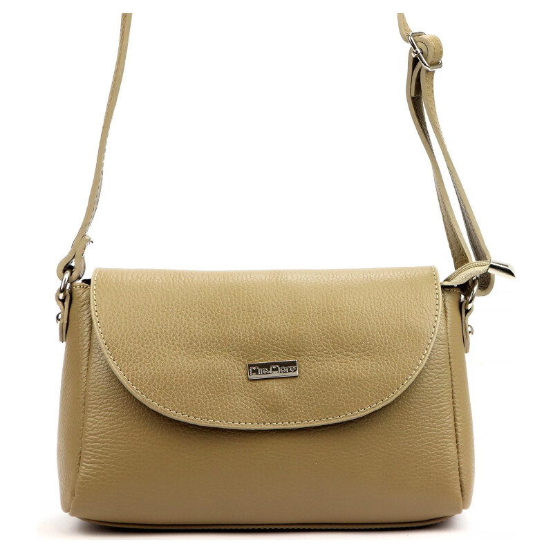 Kožená kabelka MiaMore béžová KZ2258456 65291495