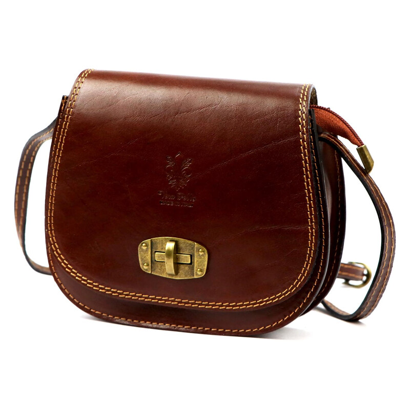 Kožená kabelka Gregorio hnedá KZ2232257 65291518