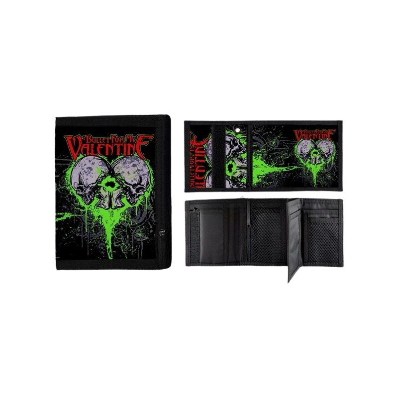 SpikeStreet Bullet For My Valentine - Double Skull (peňaženka) 65291685