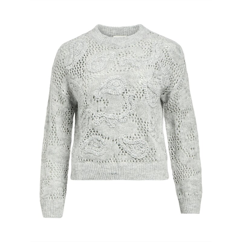 OBJECT Sveter OBJLUCA sivá melírovaná 65662856
