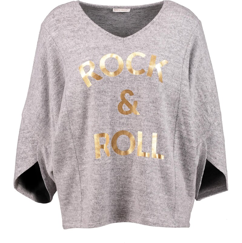 Key Largo Sveter Rock´n Roll zlatá / sivá 66057055