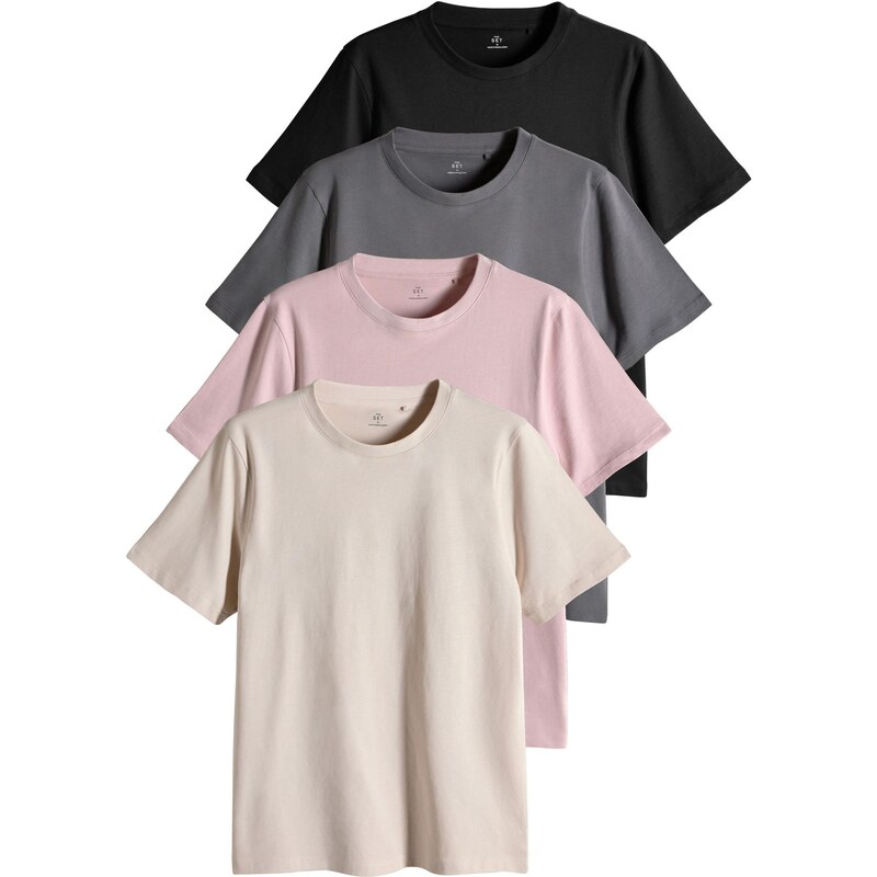 The Set Tričko tmavosivá / púdrová / staroružová / čierna 66263062