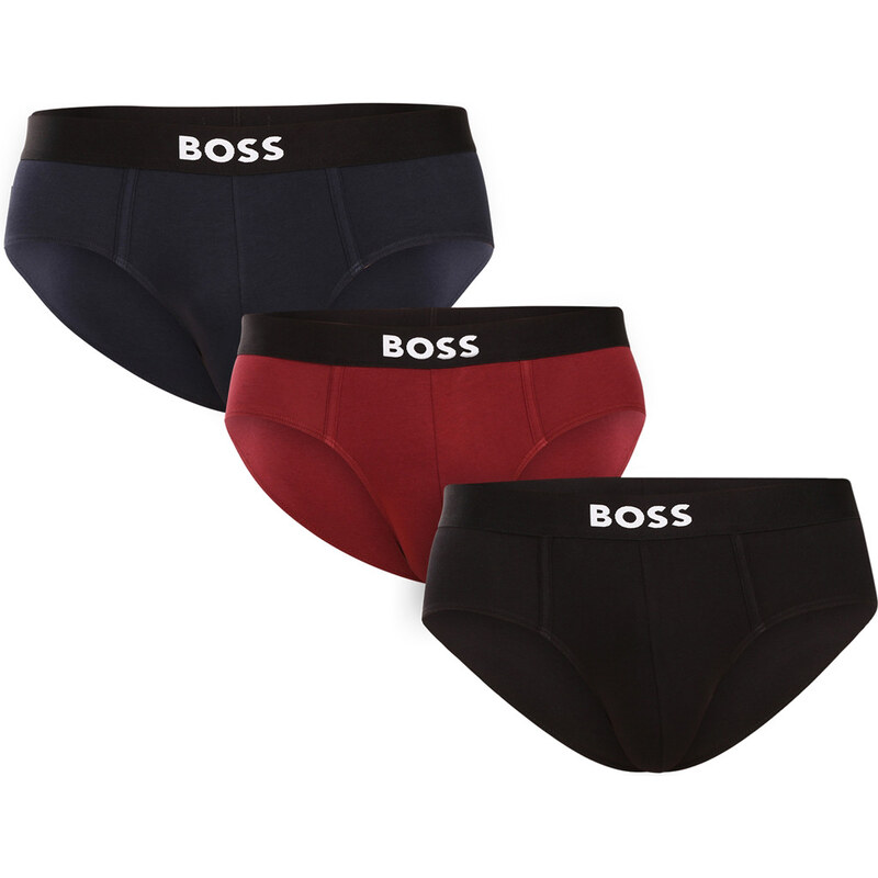 3PACK pánske slipy BOSS viacfarebné (50546561 981) 65273853