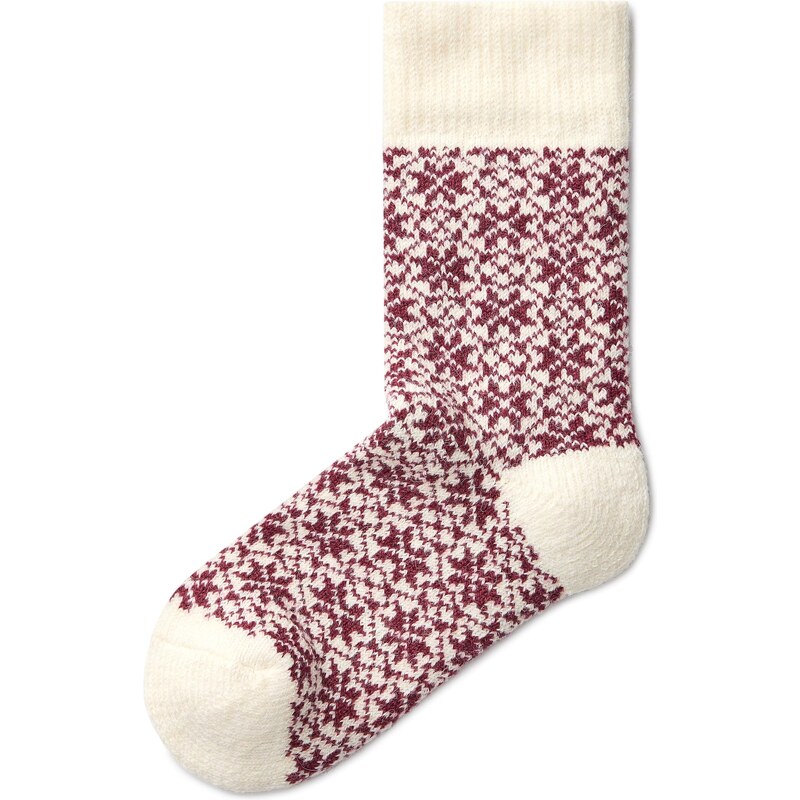 Vlnka Ponožky Merino červená 47377082