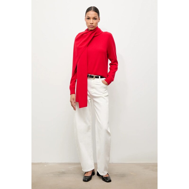 Sveter z merino vlny so šálom Answear.LAB 65297102