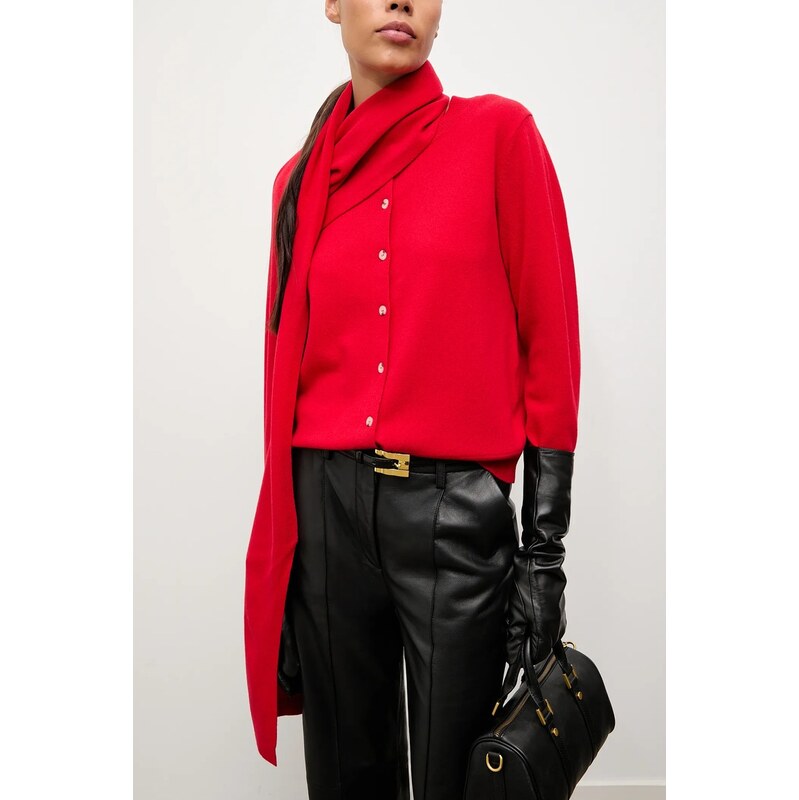 Kardigan z merino vlny so šálom Answear.LAB 65297130