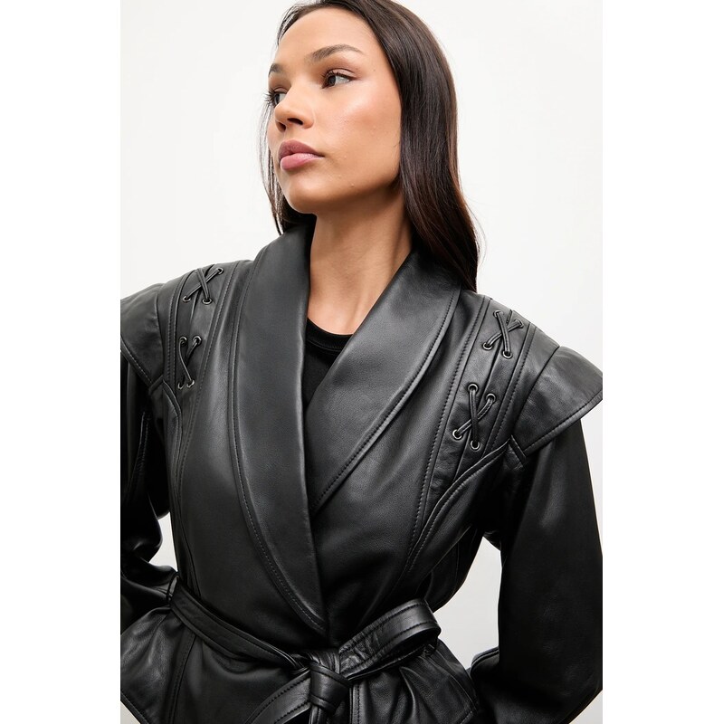 Kožená bunda Answear.LAB 65297137