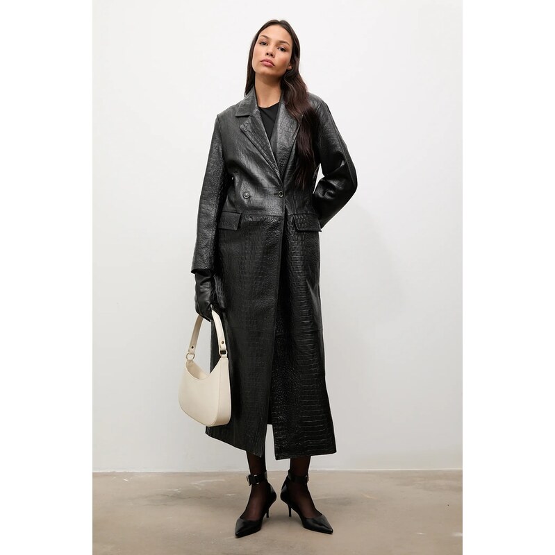Kožený kabát Answear.LAB 65297141