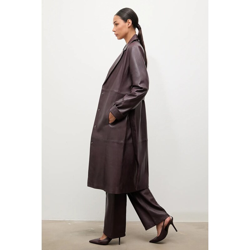 Kožený kabát Answear.LAB 65297158