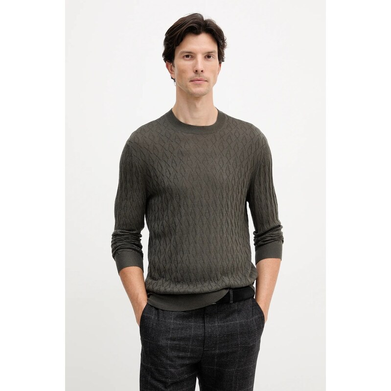 Sveter s prímesou vlny Armani Exchange 65297363