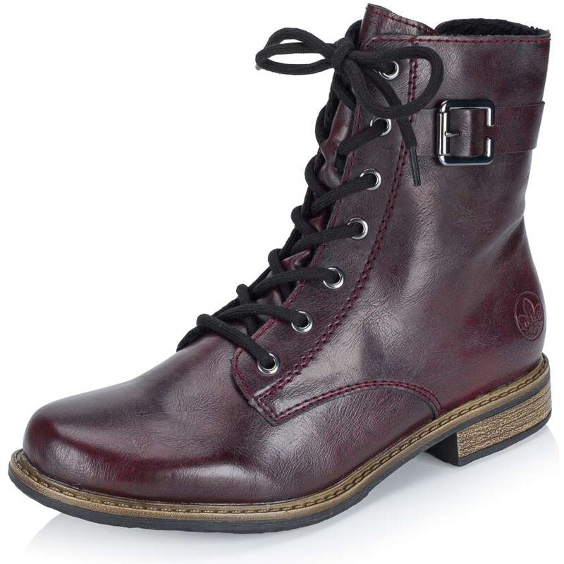 Dámska členková obuv RIEKER 74802-35 červená W5 65297598