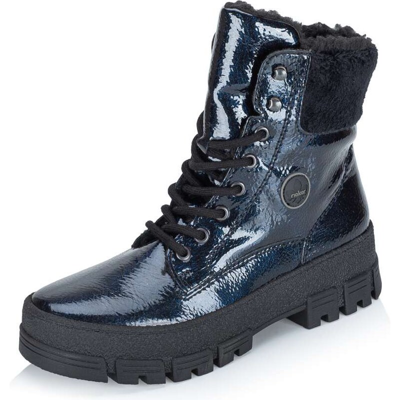 Dámska členková obuv RIEKER Y0220-14 modrá W5 65297600