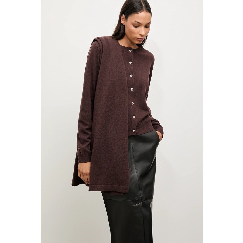 Kardigan z merino vlny so šálom Answear.LAB 65297131