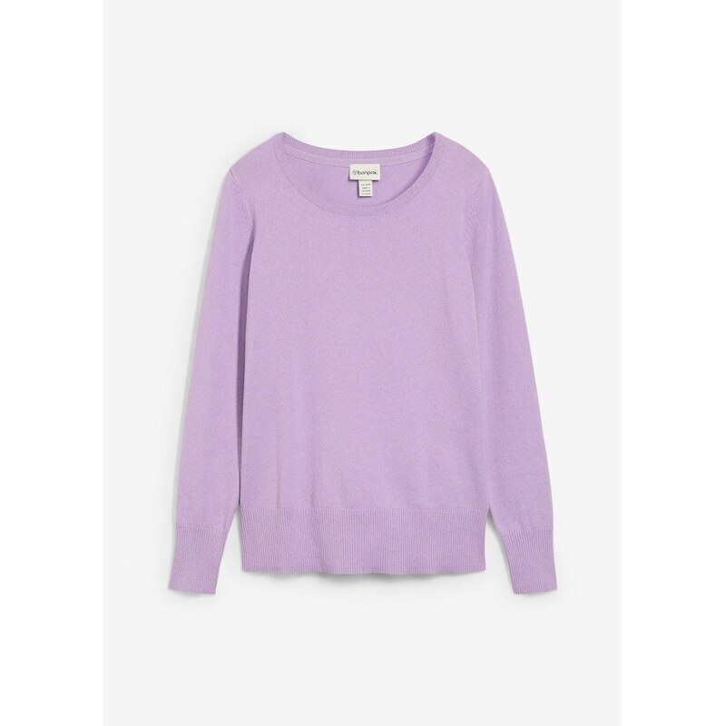 bonprix Jemne pletený pulóver, farba fialová 65297850