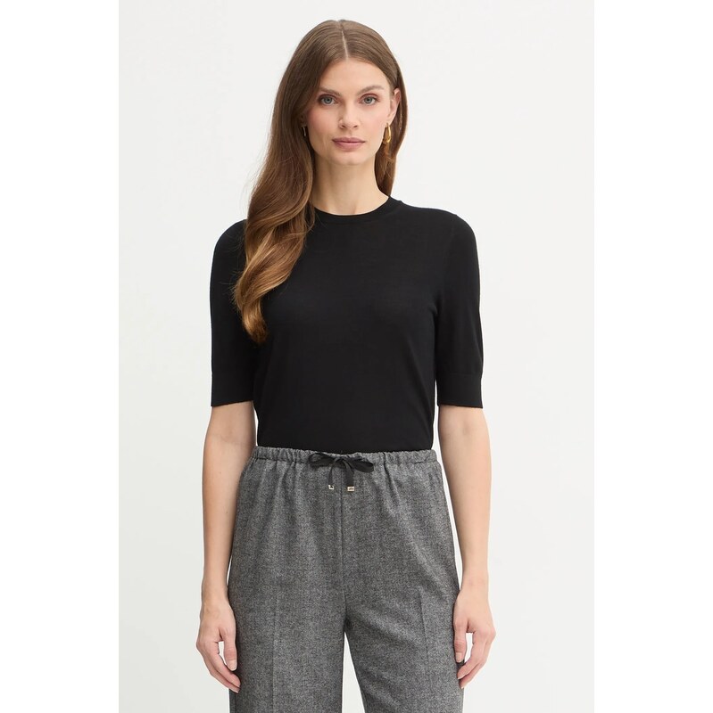 Vlnené tričko BOSS Farbella 65298672