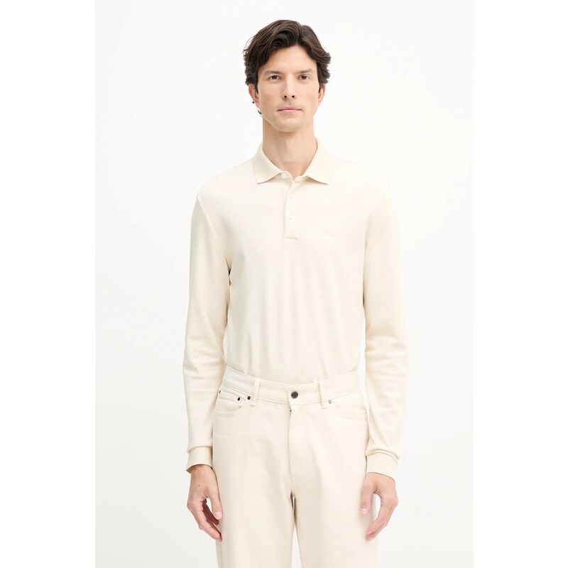 Bavlnené tričko s dlhým rukávom BOSS Pado 30 65298661