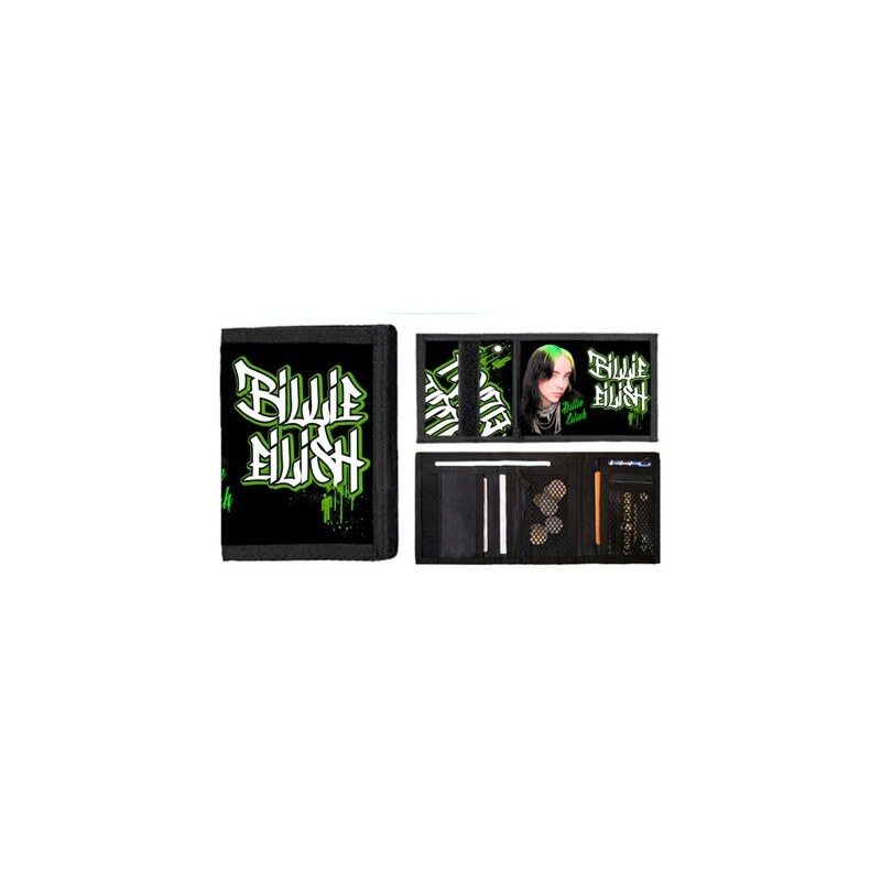 SpikeStreet Billie Eilish - Green Graffitti Logo (peňaženka) 65298650